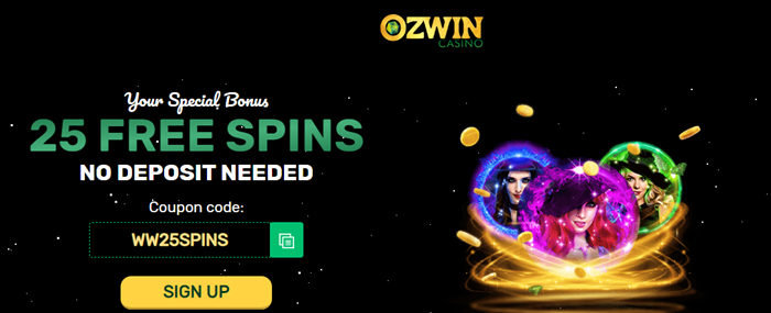 Ozwin Casino 25 Free Spins Witchy Wins NO DEPOSIT BONUS