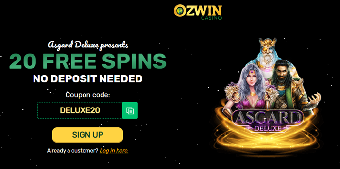 Asgard Deluxe 20 Free Spins