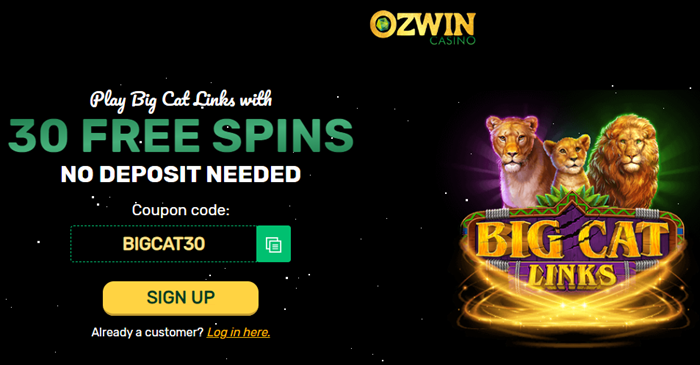 Ozwin Casino's Big Cat Links 30 Free Spins: Can You Pounce on This Purr-fect Opportunity?