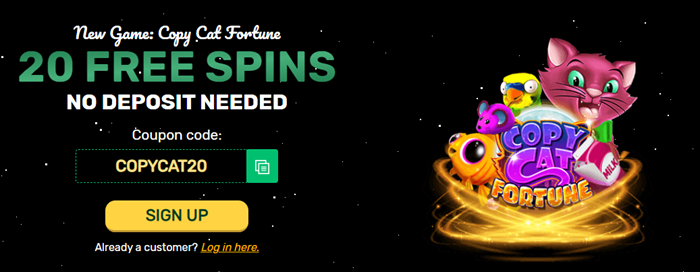 Ozwin Casino's Copy Cat Fortune Slot 20 Free Spins: Can You Claw Your Way to Fabulous Wins?