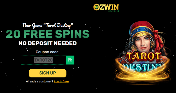 Ozwin Casino's Spectacular Tarot Destiny Bonus Will Fortune Smile Upon You