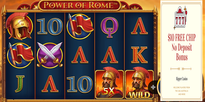 Ripper Casino: Power of Rome Slot Review – Conquer the Reels for Legendary Wins ($10 No Deposit Bonus)