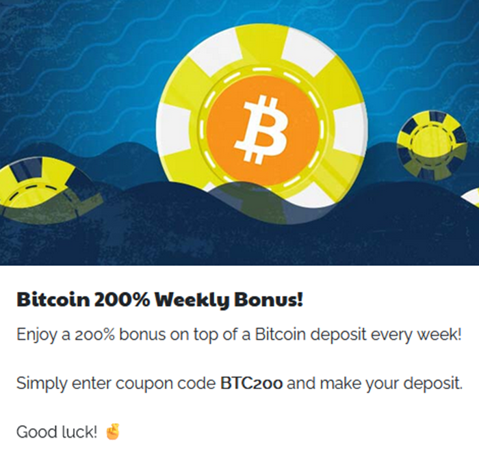 Ripper Casino AU Bitcoin 200% Weekly Bonus!