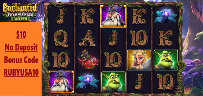 Ripper Casino USA: Enchanted: Forest of Fortune Slot Review - Will the Magic of the Forest Lead You to Riches? ($10 No Deposit Bonus)