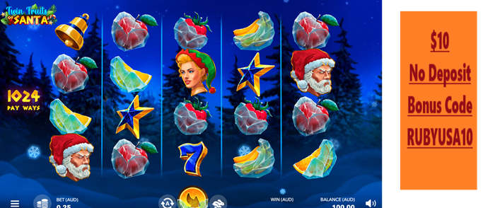 Ripper Casino USA: Twin Fruits of Santa Slot Review – Will This Festive Game Bring You Holiday Cheer? ($10 No Deposit Bonus)